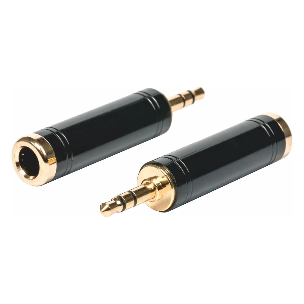 Adaptador 3,5 Macho ST / 6,35 Fêmea ST - Metal