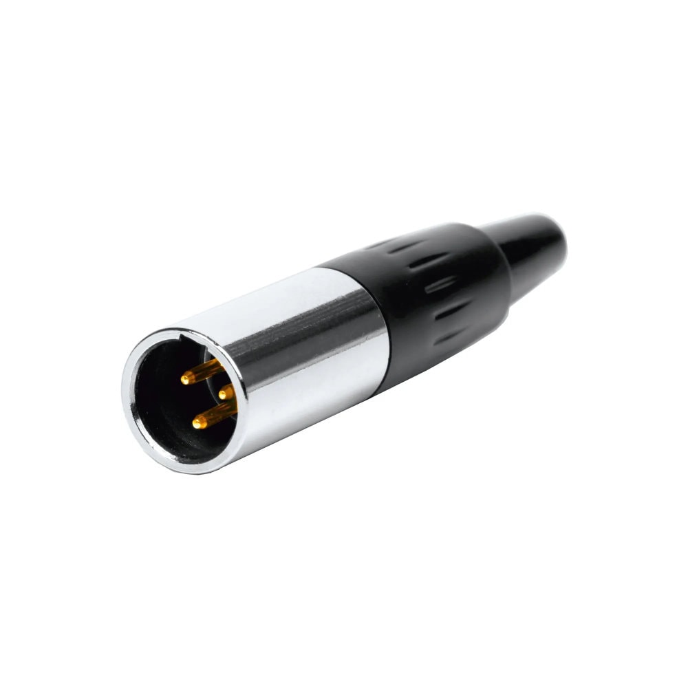 Ficha Mini XLR Macho 3 Pinos
