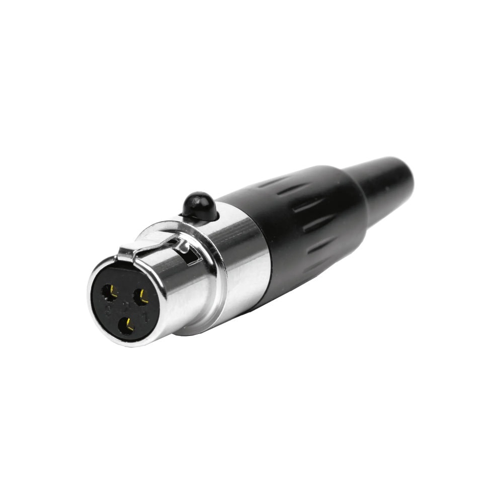 Ficha Mini XLR Fêmea 3 Pinos