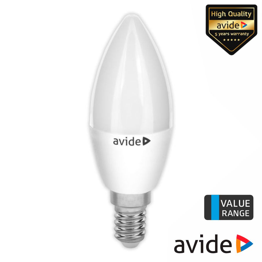 Lâmpada LED E14 Vela 3W 230V 6400K 260lm Value Range AVIDE