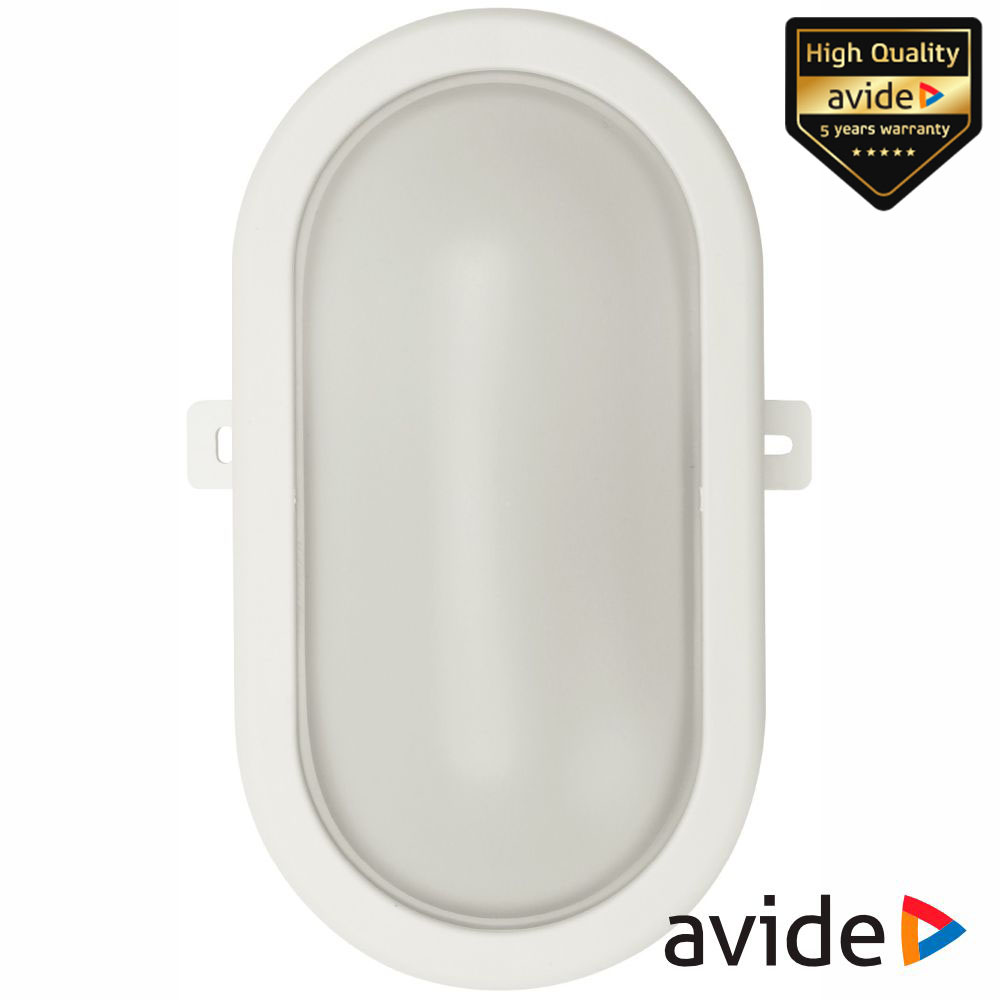 Painel Led Oval Aplique 12W IP54 600LM 4000K AVIDE