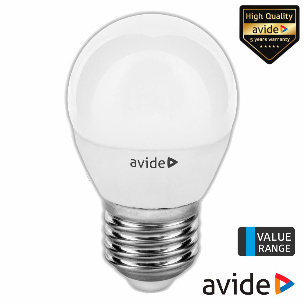 Lâmpada LED E27 GLOBO 3W 230V 6400K 260lm Value Range AVIDE