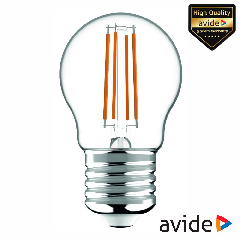 Lâmpada LED E27 Globo Filamento 4.5W 230V 3000K 470lm AVIDE