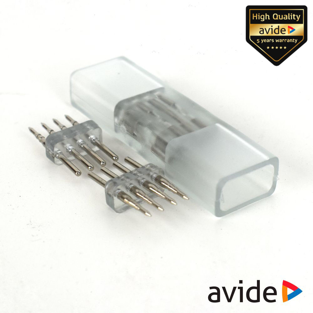 ABLS220VRGB-4PIN UNIÃO BORRACHA P/ FITA LEDS 4P RGB IP65
