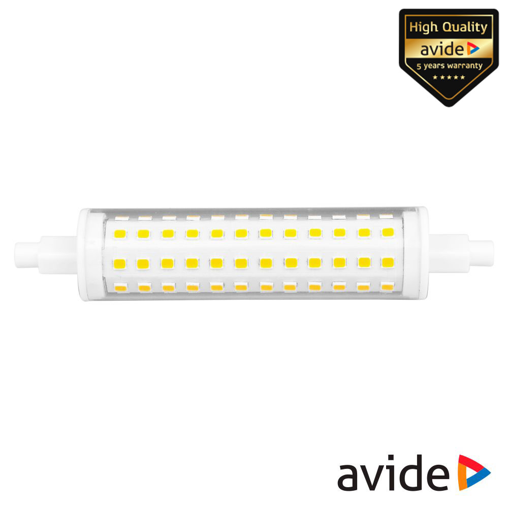 Lâmpada R7S 9W 230V LED 118mm 6400K AVIDE