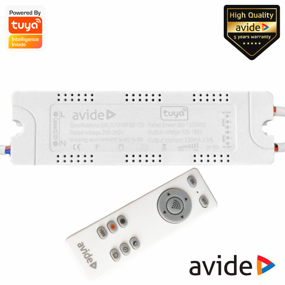Controlador P/ Iluminação C/ Comando 2.4G 80-120W Tuya AVIDE