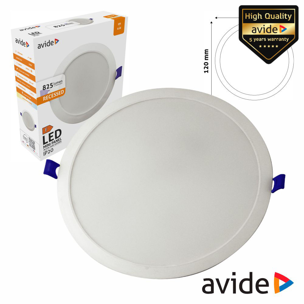 AMRPNW-R-9W-PC Painel leds redondo 9W 120MM 4000K 825LM