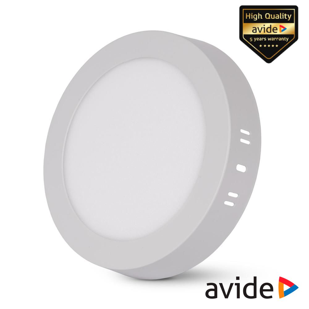 Painel Leds Redondo Superfície 12W 178mm 950lm CCT AVIDE