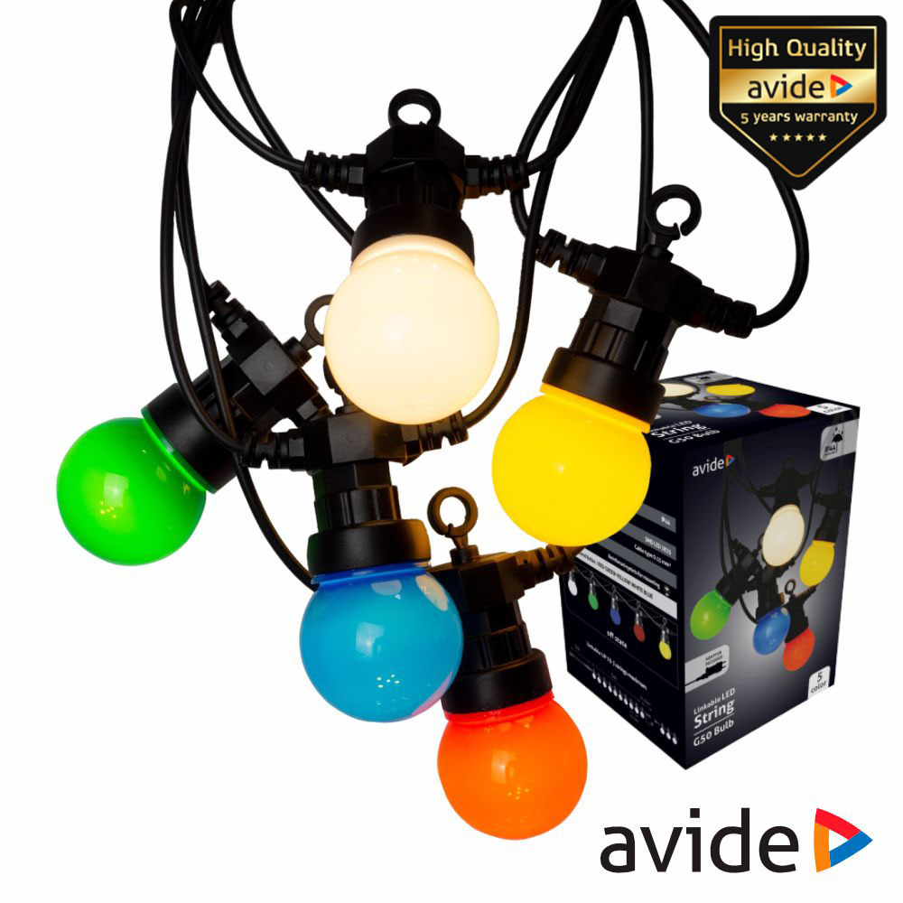 Corrente de Iluminação C/ Lâmpadas RGB 5m AVIDE