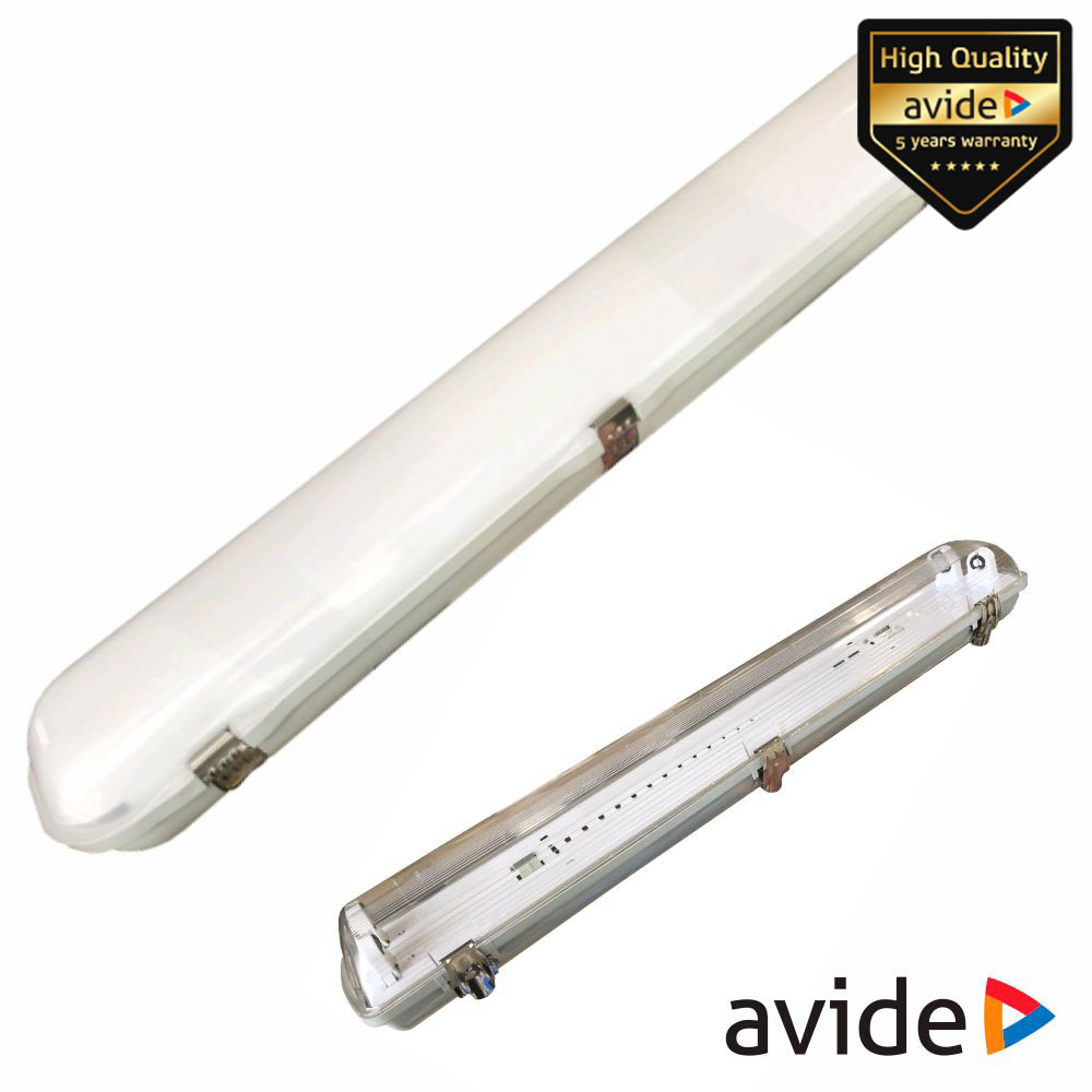 ATPF-2X36W Armadura Estanque 1.2m p/ 2 Lâmpadas LED Tubular T8 AVIDE