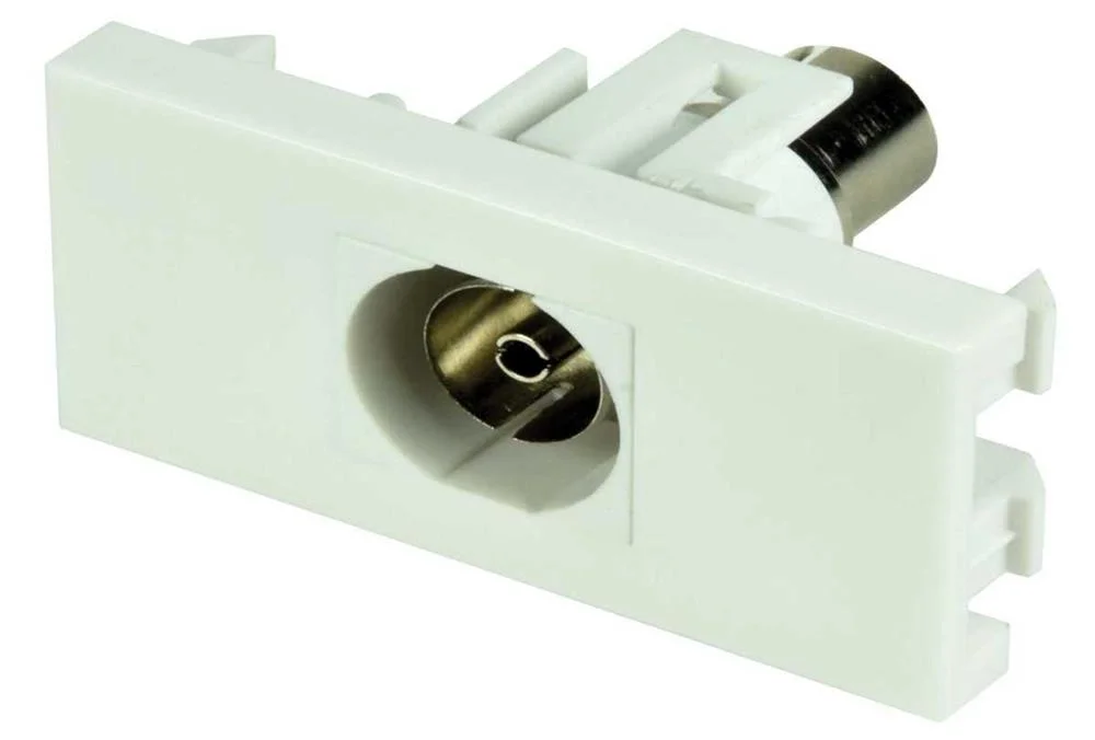 Modulo de Placa de Parede-Socket Keystone Coaxial