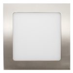 Led Painel Quadrado Niquel 18w 3000k