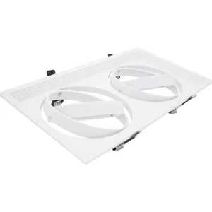 Aro Duplo Ar111 Quadrado Branco