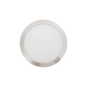 Painel LED 6w 4000k Saliente Redondo Níquel