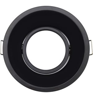 Aro Movel Redondo 90º Aluminio Gu10 Preto 92x60