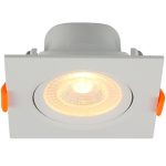 Spot LED Quadrado Branco Fixo 8w 4000k 600lm