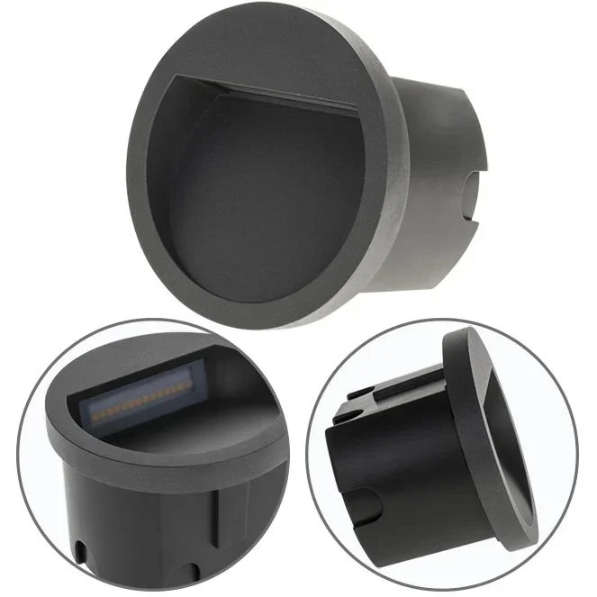 Aplique LED Encastre Redondo Ip54 3000k 240lm