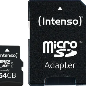 3423490 Cartão de memória (adaptador SD incluído), classe 10 UHS-I, 64 GB