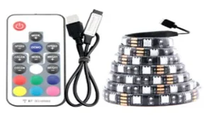 Fita LED RGB Usb 5m com Comando