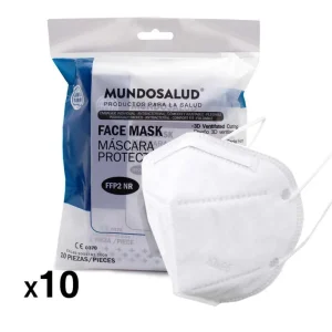 Máscaras Ffp2 - Pack 10 Uds - Preto