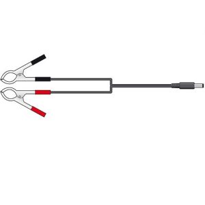 Clips Crocodilo 2x75mm para Ficha Dc 5.5x2.1mm