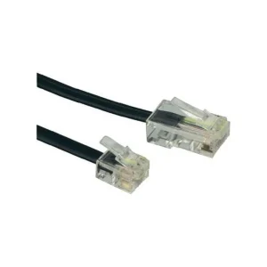 Cabo de Telefone com Fichas Rj45 Macho-Macho 7 Mt