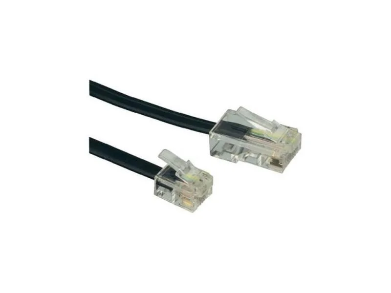 Cabo de Telefone com Fichas Rj45 Macho-Macho 7 Mt