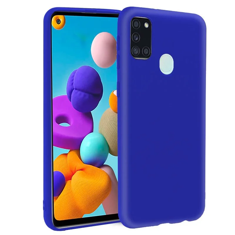 Capa Silic. Samsung A217 Galaxy A21s (Azul)