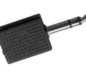 Adaptador Jack 6.35 Macho para 2 Jack 3.5 Fêmea