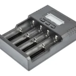 CAR238 Carregador baterias cilindricas de litio nimh / nicd 4 canais