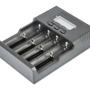 CAR238 Carregador baterias cilindricas de litio nimh / nicd 4 canais