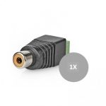 Conector de Segurança Cctv 2 Fios para Rca F
