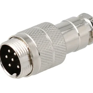 Conector de Microfone Aéreo Macho de 6 Pinos