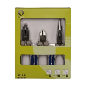 Jogo 3 Alicates (Universais 180mm, Cortante 160mm.