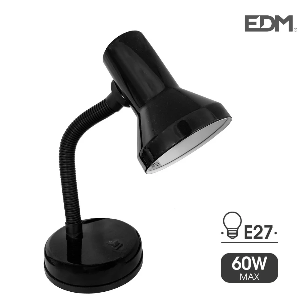 Candeeiro de Mesa Modelo London E27 60w Preto
