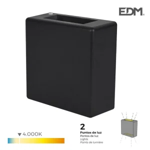 Aplique LED 6w 85lm 4.000 Luz Dia Quadrado