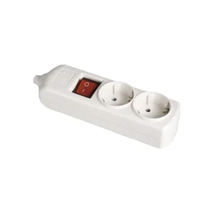 Bloco 2 Tomadas, com T/T Lateral 16a 250v Branco