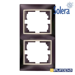Moldura Vertical para 2 Elementos Preto 81x154x10.
