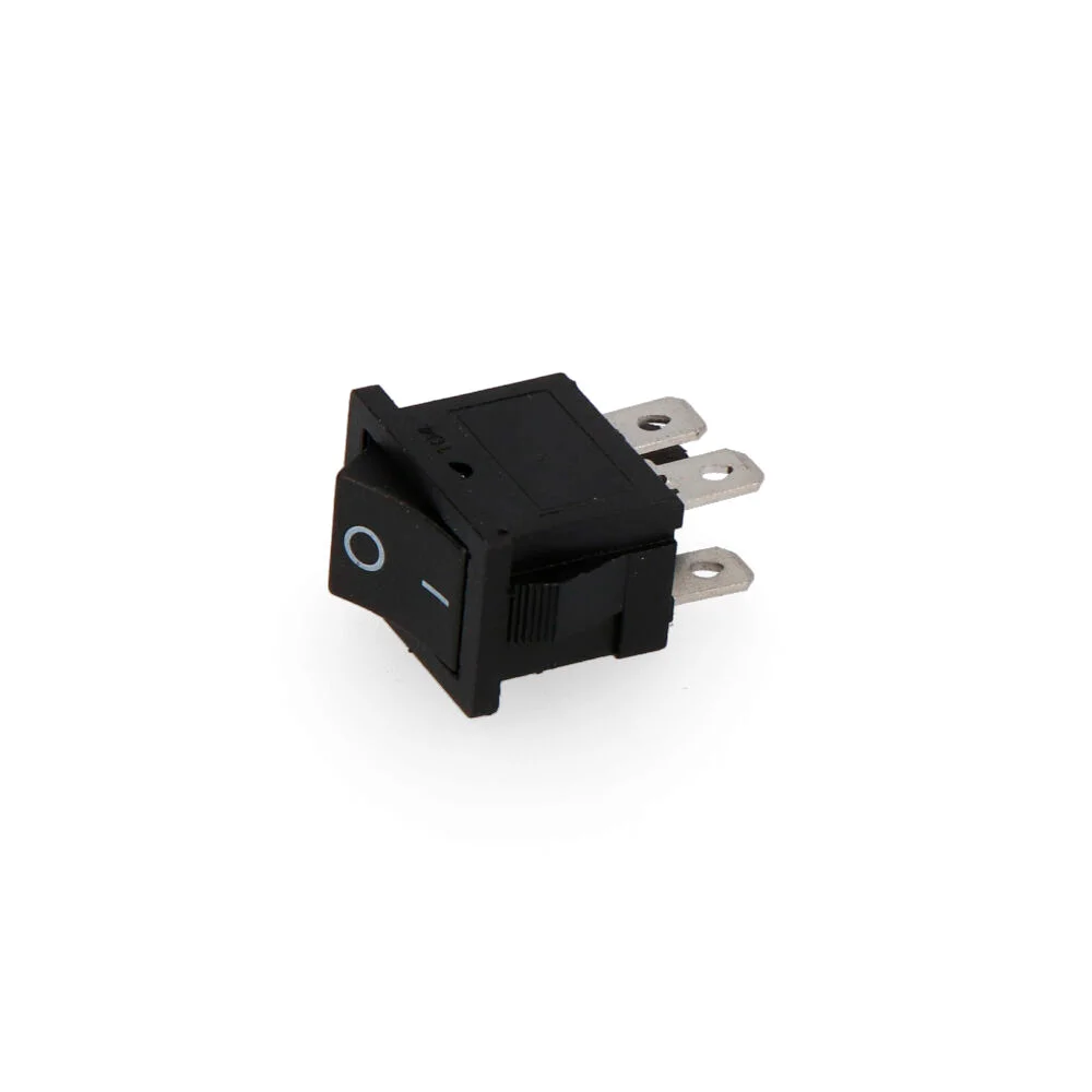 Interruptor Preto Encastrado Pequeno Embalado