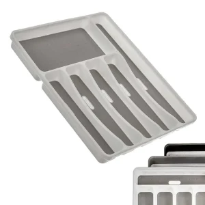 Organizador de Talheres em Plástico, Branco 32,5x.