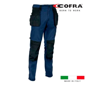 Calças Cofra Kudus Azul Marinho Preto - Tamanho 52