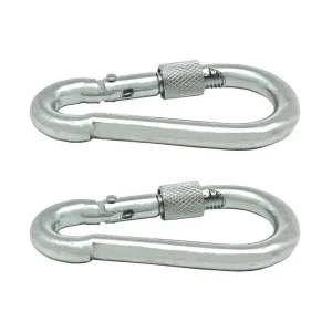 Mosquetao de Bombeiro com Seguranca Msq02 Aco G.