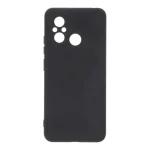 Capa Preta de Plástico Soft Touch para Redmi 12c