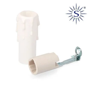 Casquilho + Vela Media Porcelana