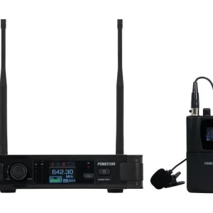 Central 2x Microfones Mão S/ Fios Uhf Diversity -.
