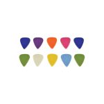 Conjunto De10 Palhetas de Cores Sortidas