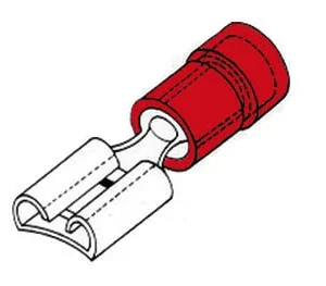 Conector Fêmea 2.8mm Vermelho