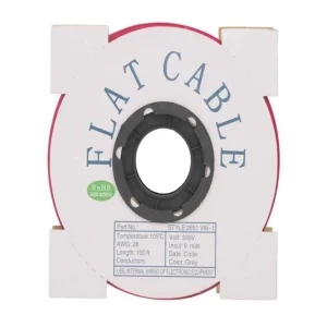 Cabo Plano Cinzento em Rolos de 30 M, 16 Fios