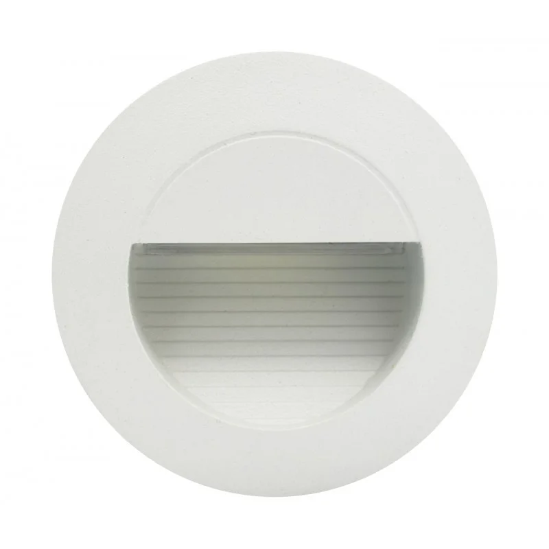 Led Aplique Encastrar Redondo 3w 3000k Branco