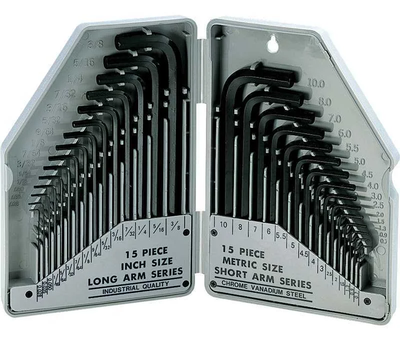 Conjunto Completo de Chaves Hexagonais Allen